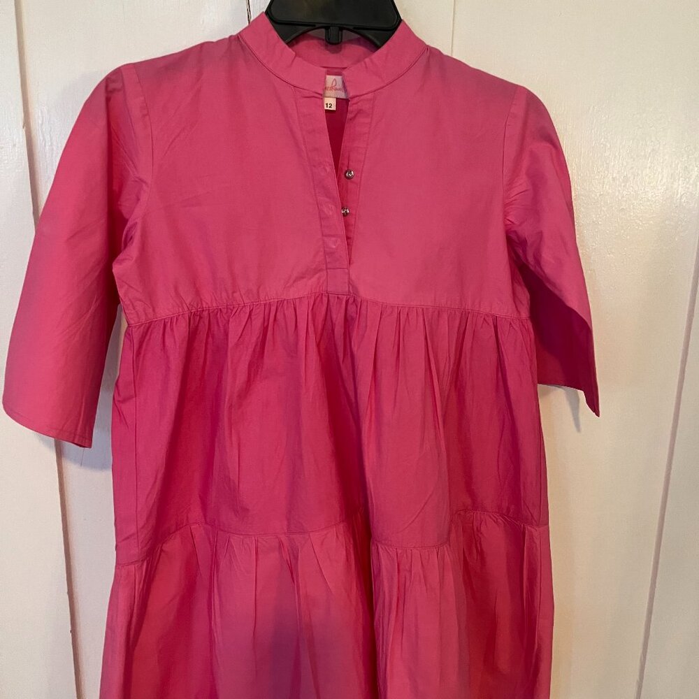 GENTLY WORN GIRL'S DESIGNER DRESS, SIZE 12